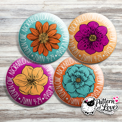 Tiene que adorarlo con espíritu y con verdad - Floral - SPANISH