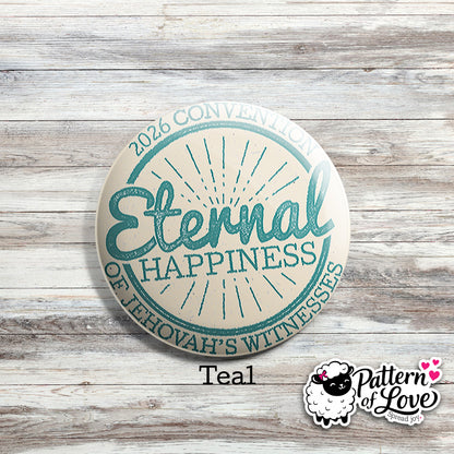 Eternal Happiness - Retro Stamp