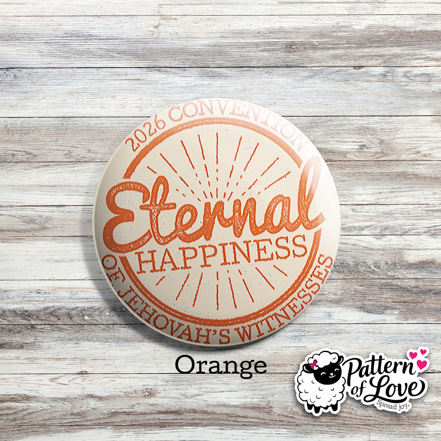 Eternal Happiness - Retro Stamp