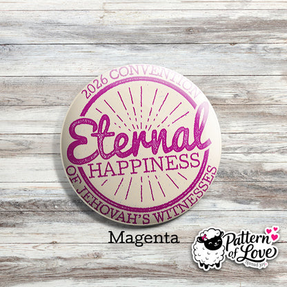 Eternal Happiness - Retro Stamp