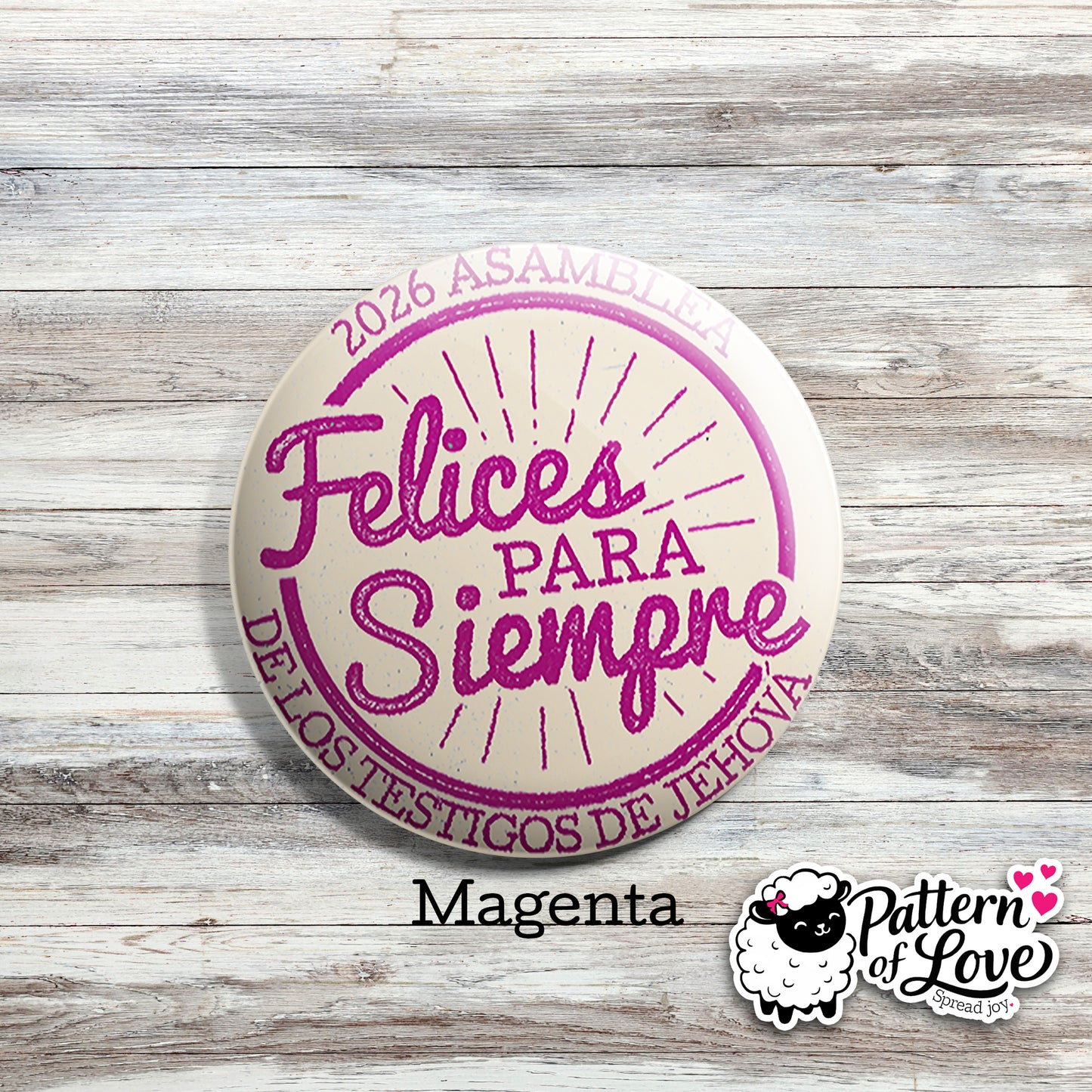 Felices Para Siempre - Retro Stamp - SPANISH