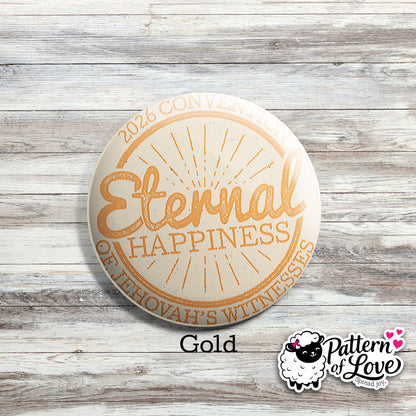 Eternal Happiness - Retro Stamp