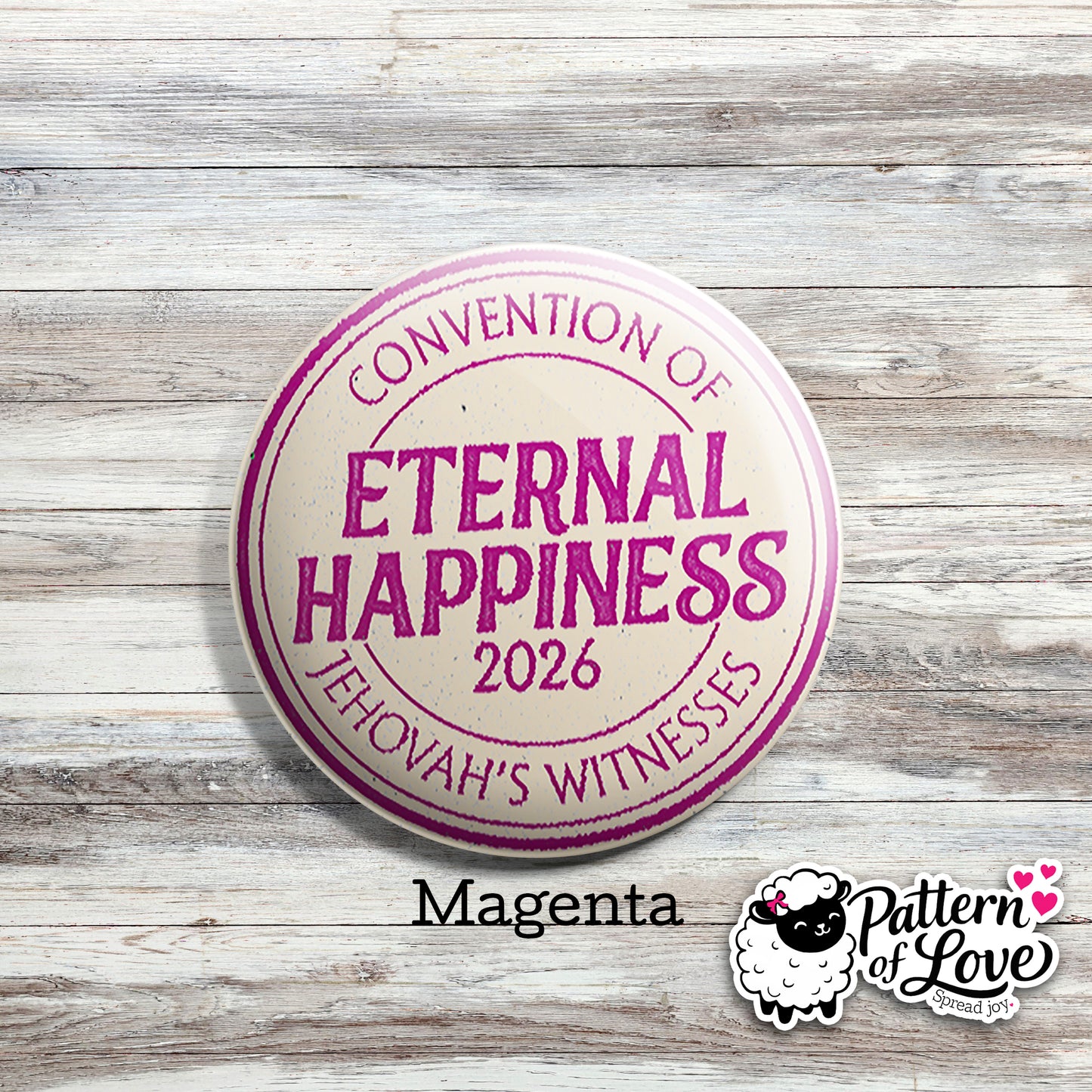 Eternal Happiness - Vintage Stamp