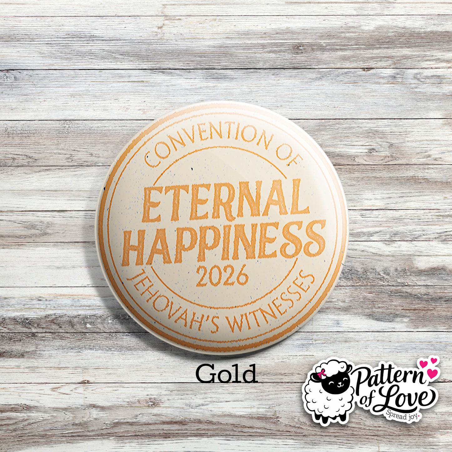 Eternal Happiness - Vintage Stamp