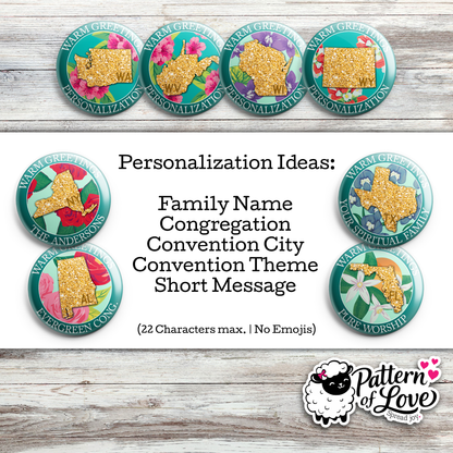 Personalized - Warm Greetings - State Flower