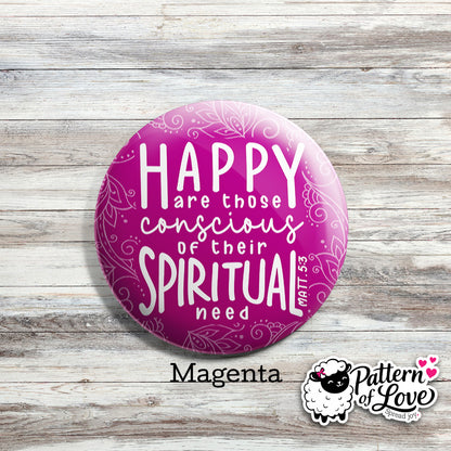 Happy Are Those Conscious of Their Spiritual Need