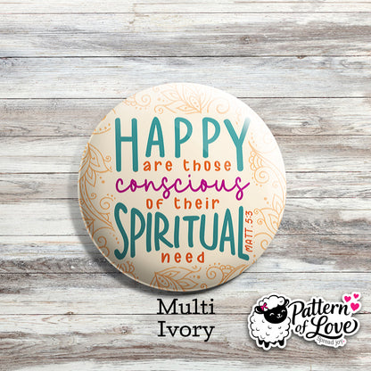 Happy Are Those Conscious of Their Spiritual Need