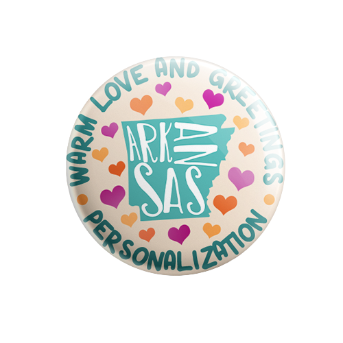 Personalized - Warm Love and Greetings - State Typography