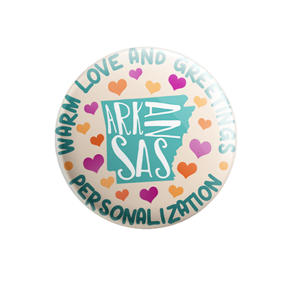 Personalized - Warm Love and Greetings - State Typography