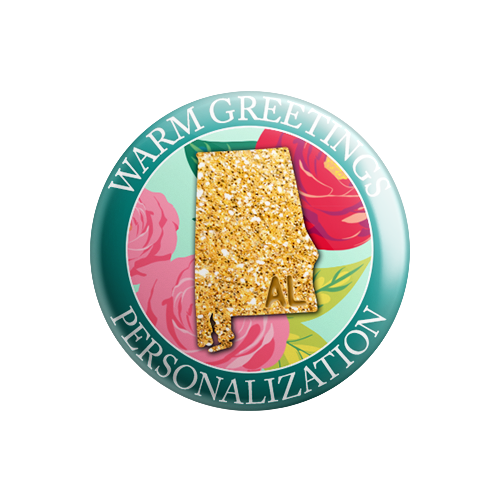Personalized - Warm Greetings - State Flower