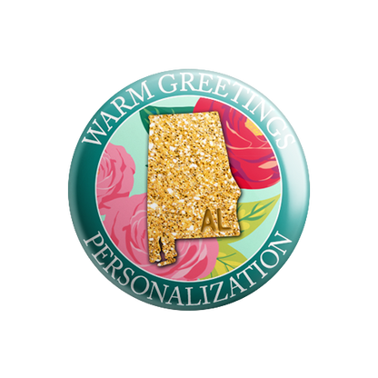 Personalized - Warm Greetings - State Flower
