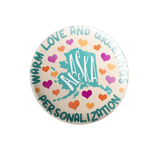 Personalized - Warm Love and Greetings - State Typography