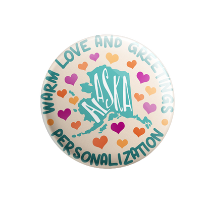 Personalized - Warm Love and Greetings - State Typography