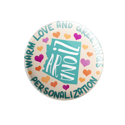 Personalized - Warm Love and Greetings - State Typography