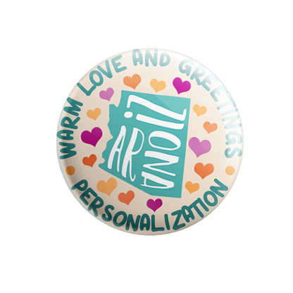 Personalized - Warm Love and Greetings - State Typography