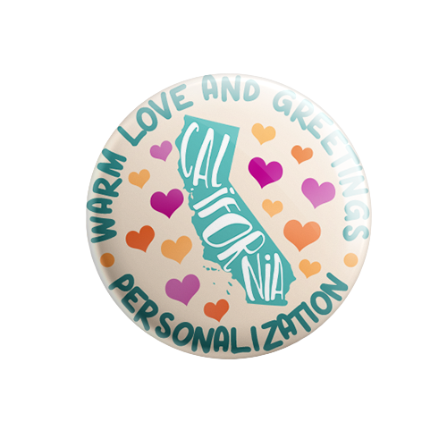 Personalized - Warm Love and Greetings - State Typography