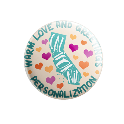 Personalized - Warm Love and Greetings - State Typography