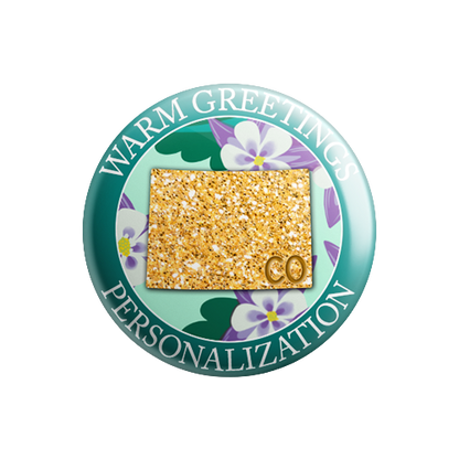 Personalized - Warm Greetings - State Flower