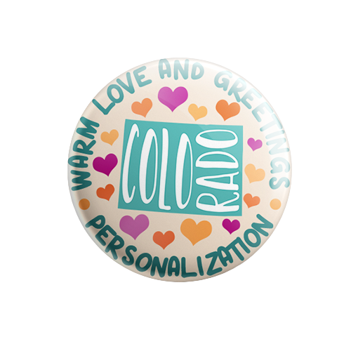 Personalized - Warm Love and Greetings - State Typography