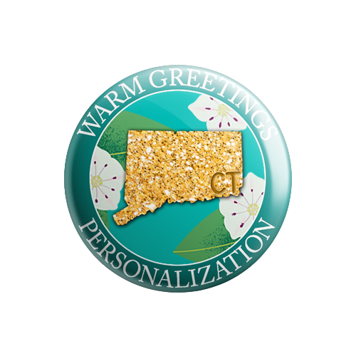 Personalized - Warm Greetings - State Flower