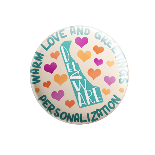 Personalized - Warm Love and Greetings - State Typography