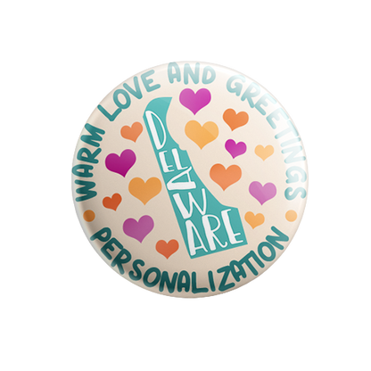 Personalized - Warm Love and Greetings - State Typography