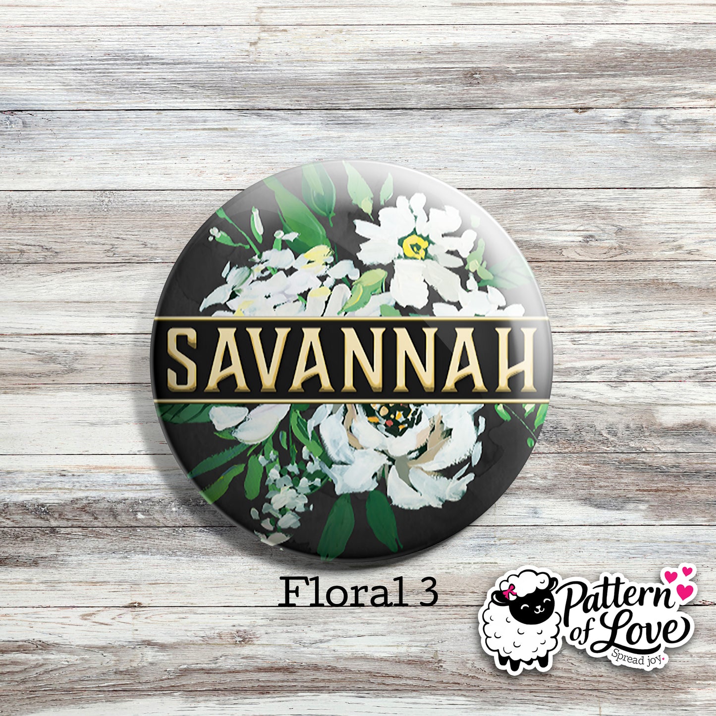 Personalized Floral Name