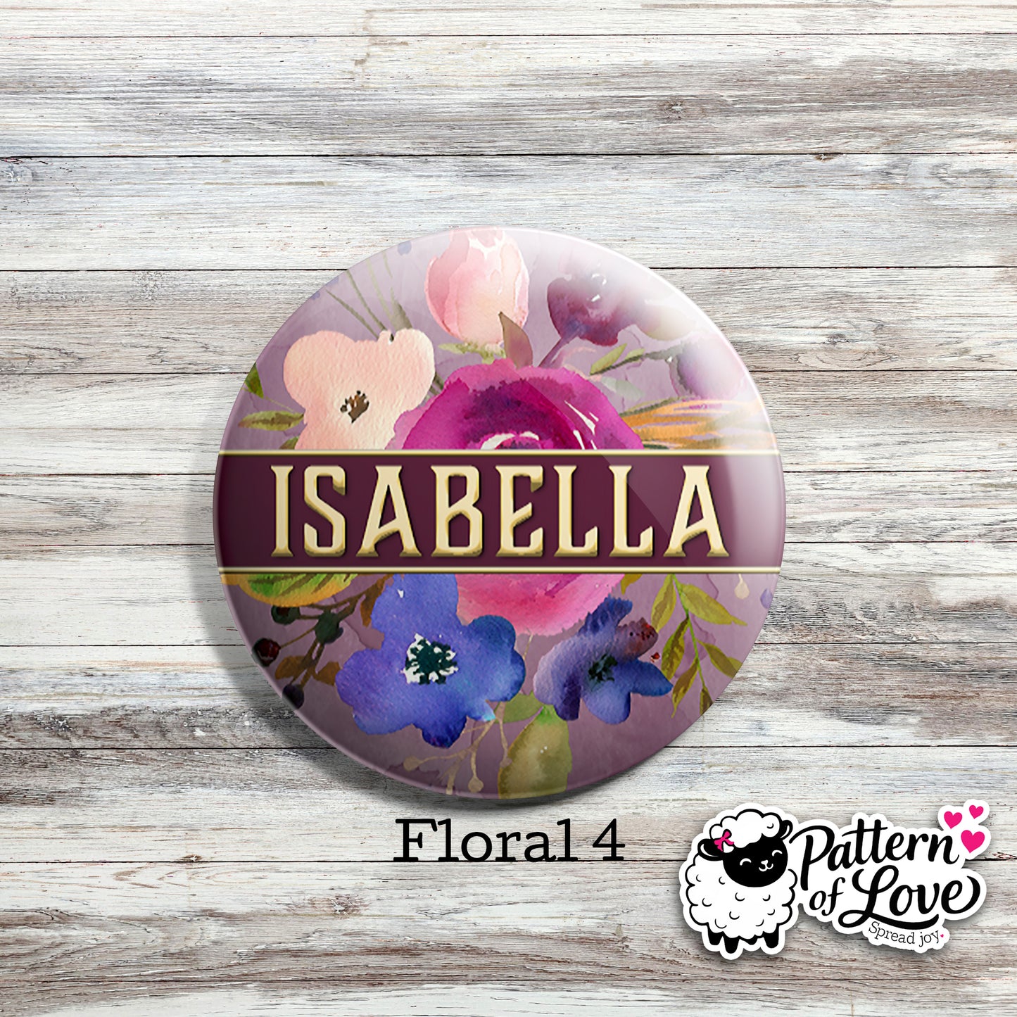 Personalized Floral Name