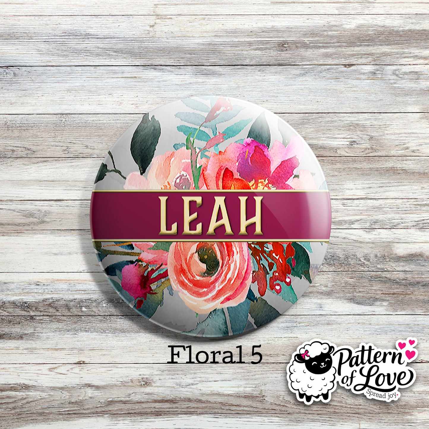 Personalized Floral Name
