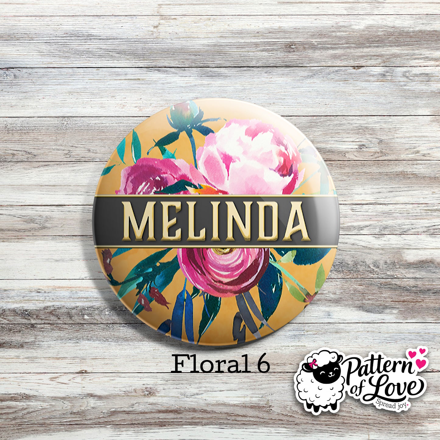 Personalized Floral Name