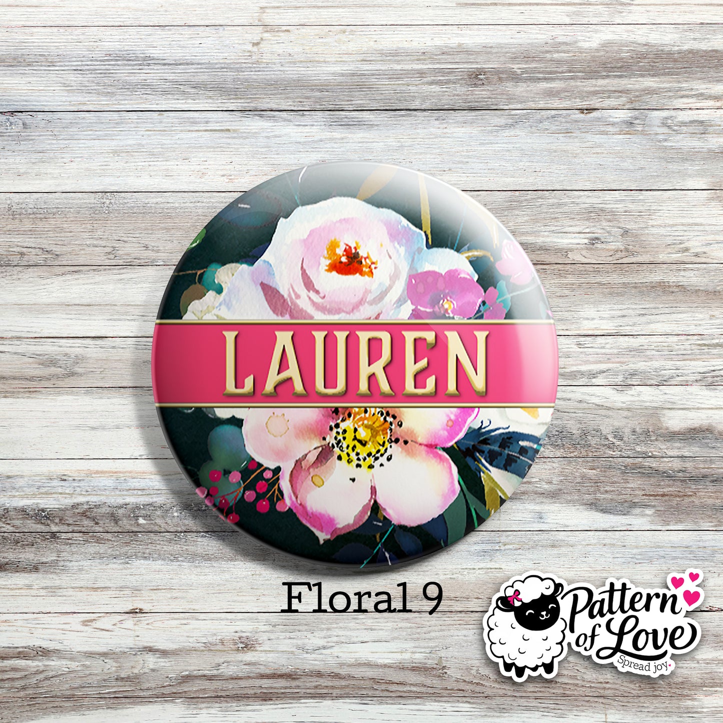 Personalized Floral Name