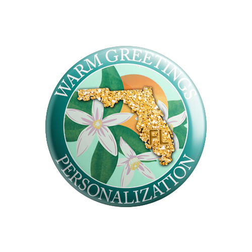 Personalized - Warm Greetings - State Flower