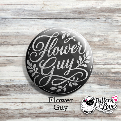Chalkboard Style Bridal Party Pins