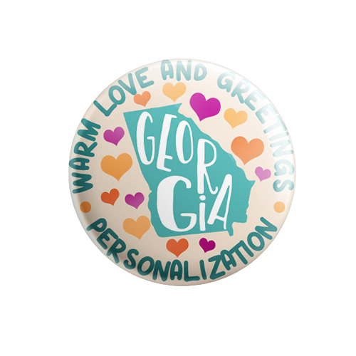 Personalized - Warm Love and Greetings - State Typography