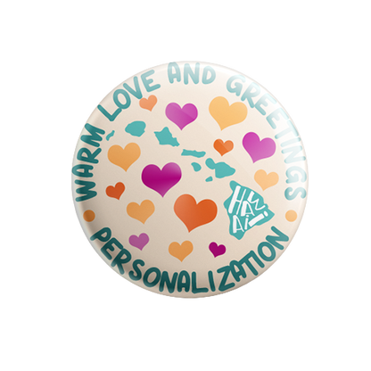 Personalized - Warm Love and Greetings - State Typography