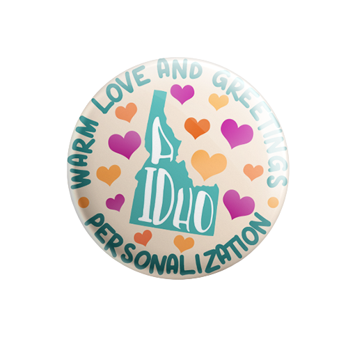 Personalized - Warm Love and Greetings - State Typography