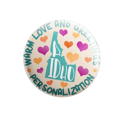 Personalized - Warm Love and Greetings - State Typography
