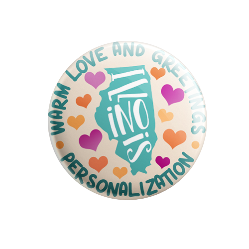Personalized - Warm Love and Greetings - State Typography