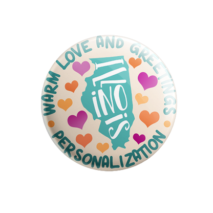 Personalized - Warm Love and Greetings - State Typography