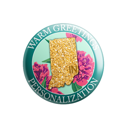 Personalized - Warm Greetings - State Flower