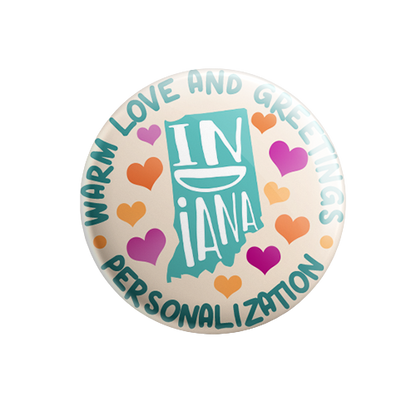 Personalized - Warm Love and Greetings - State Typography