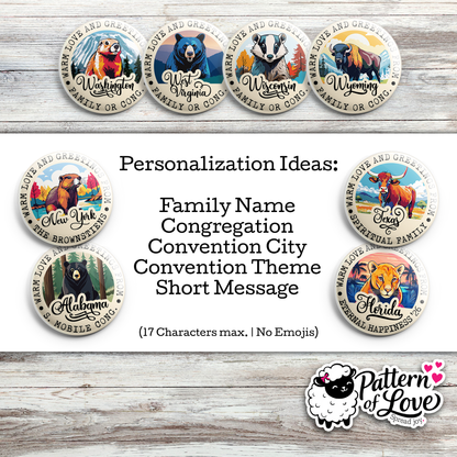 Personalized - Love from State Animal
