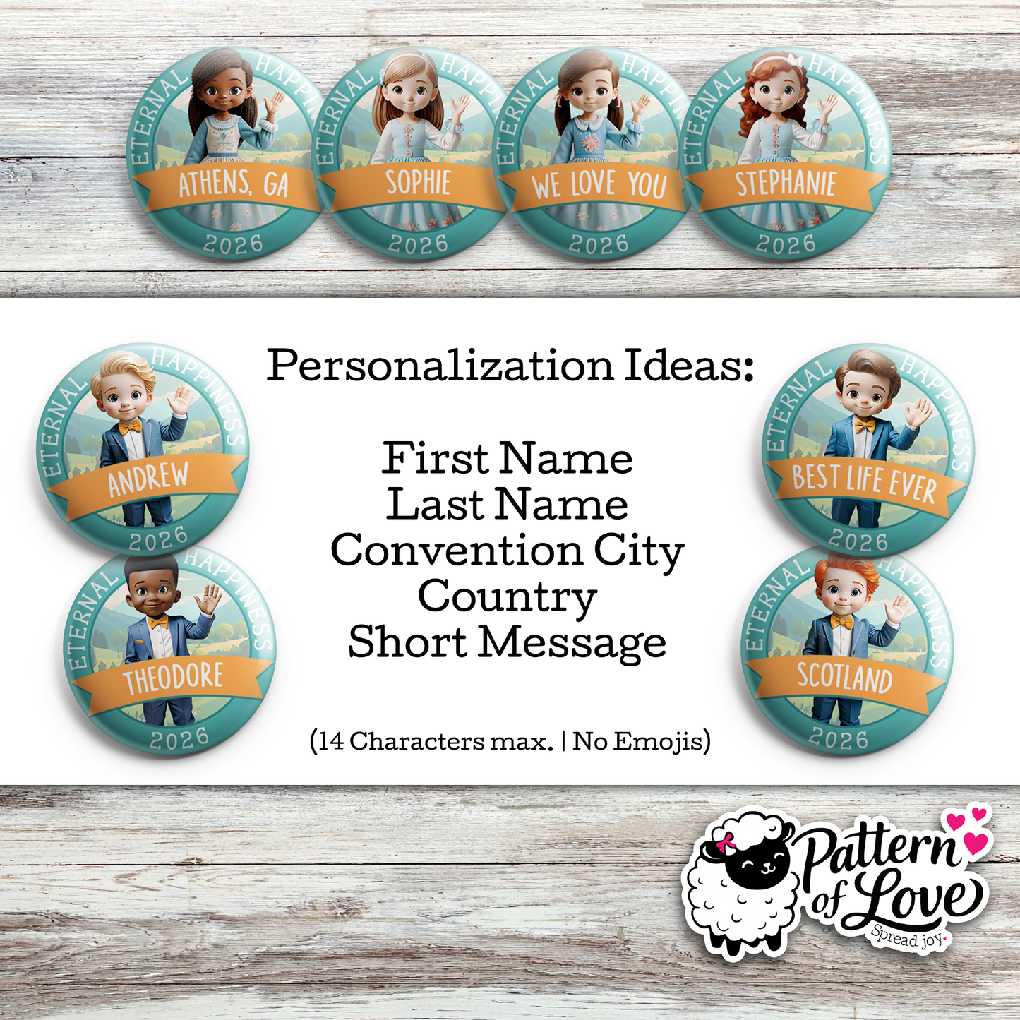 Personalized Eternal Happiness Kids