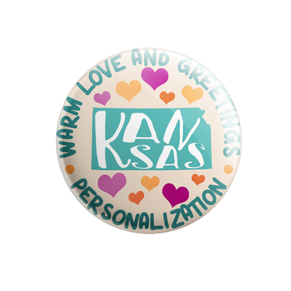 Personalized - Warm Love and Greetings - State Typography