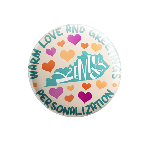 Personalized - Warm Love and Greetings - State Typography
