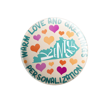 Personalized - Warm Love and Greetings - State Typography