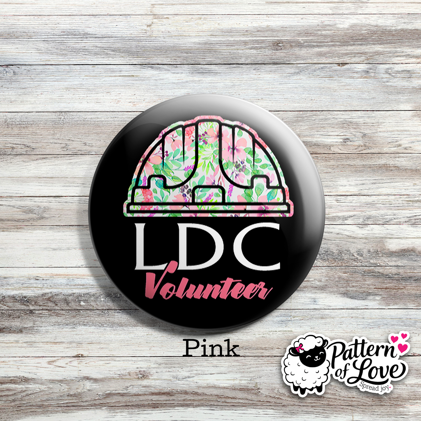 LDC Volunteer - Floral Hard Hat