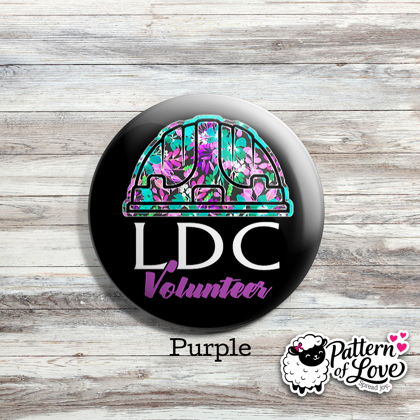 LDC Volunteer - Floral Hard Hat