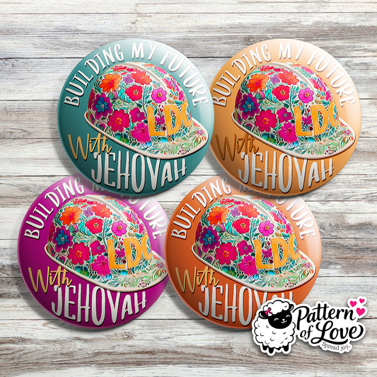 Building My Future With Jehovah - Bright Floral Hard Hat