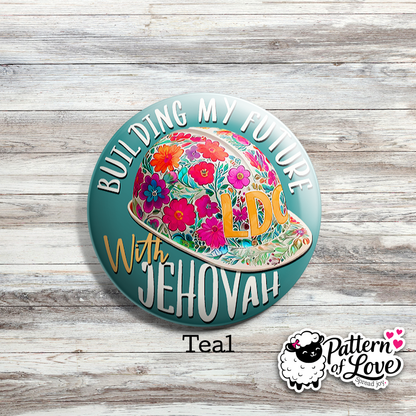 Building My Future With Jehovah - Bright Floral Hard Hat